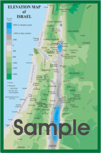 Elevation Map of Israel